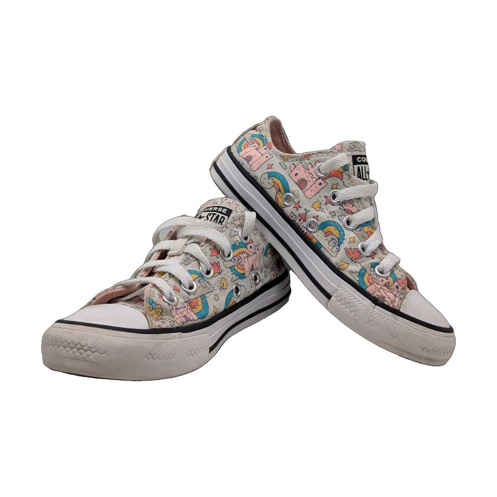 Converse All Star Pink Castle Print Youth 12